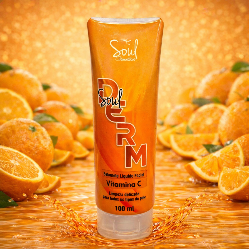 Sabonete facial com vitamina C