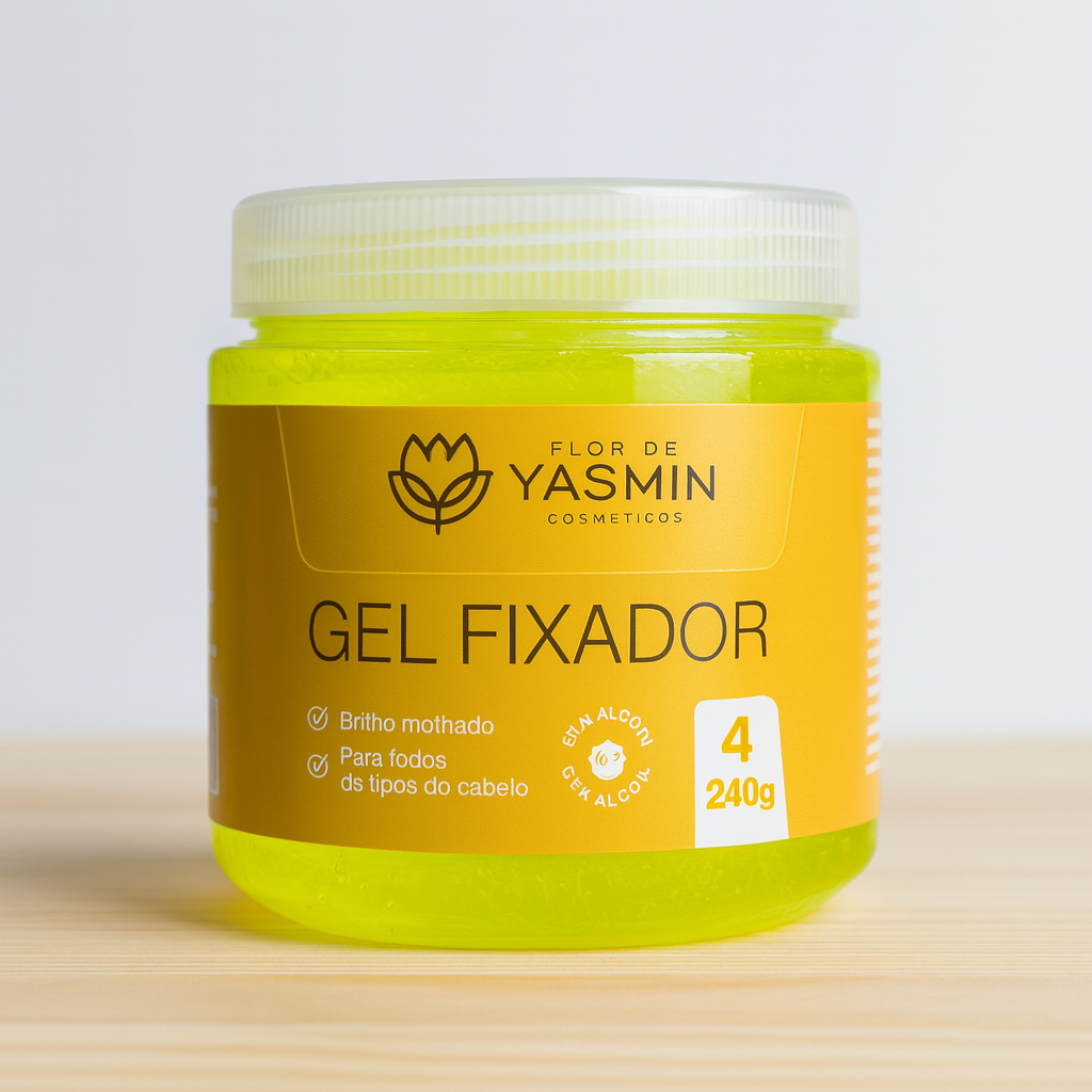 Gel fixador amarelo