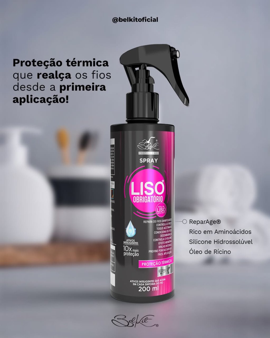 Spray liso obrigatório 