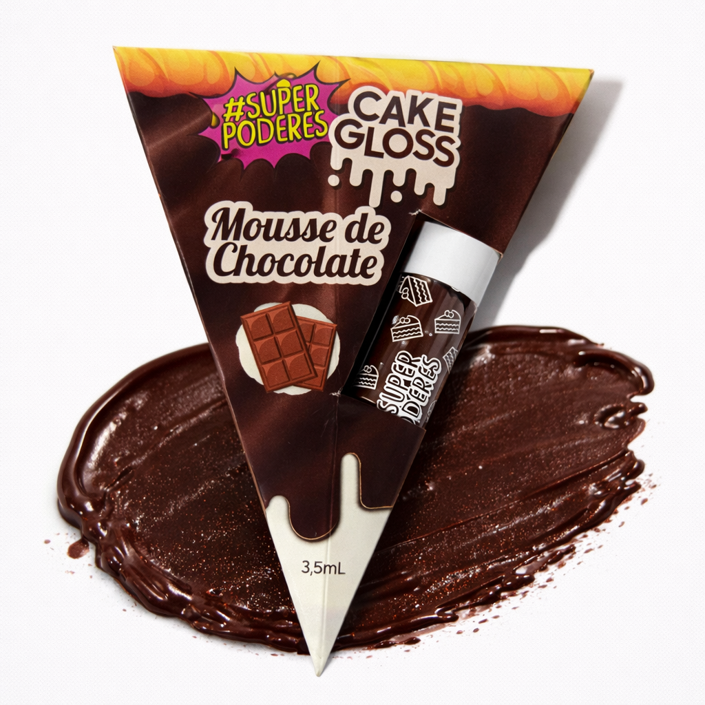 Gloss labial de chocolate