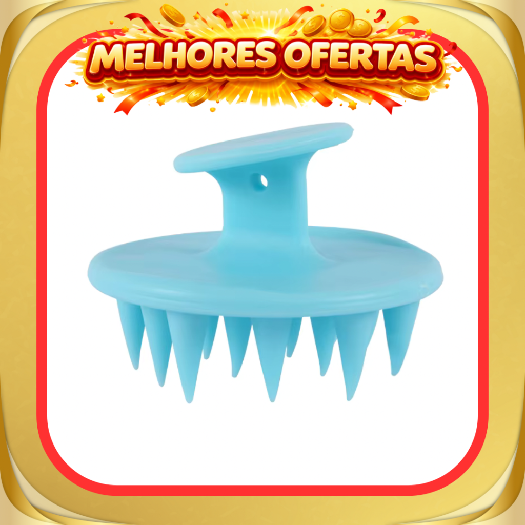 Escova de massagem e limpeza do couro cabeludo 