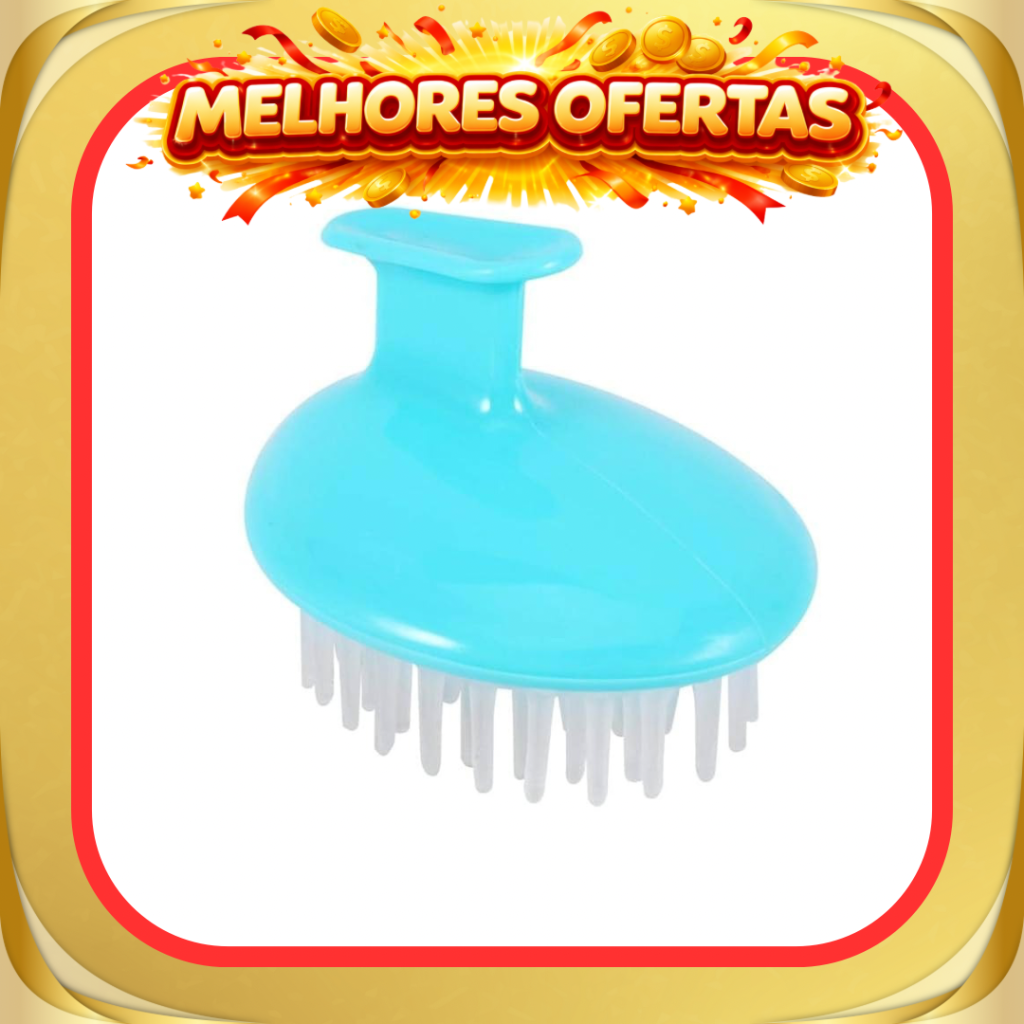 Escova de massagem e limpeza do couro cabeludo 