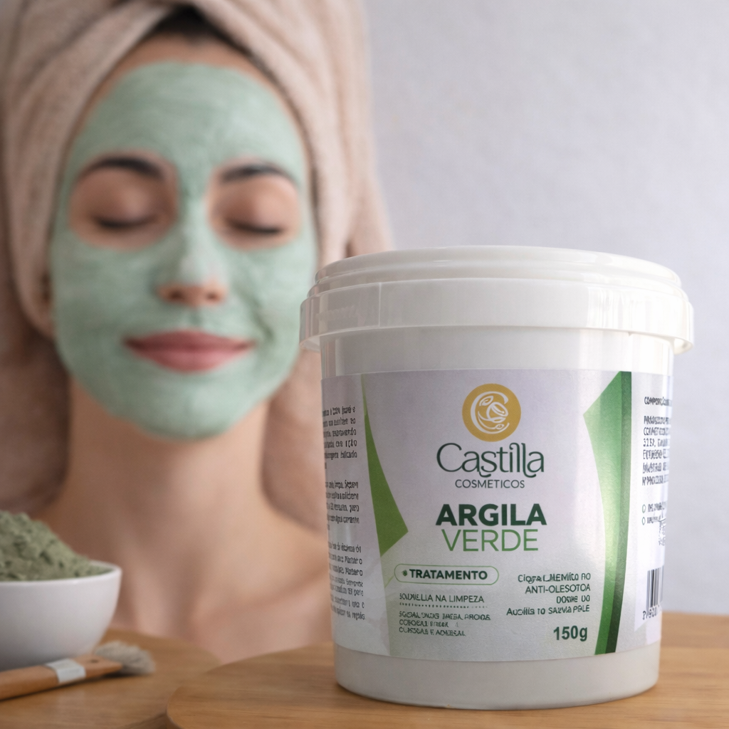 Argila verde em pó 