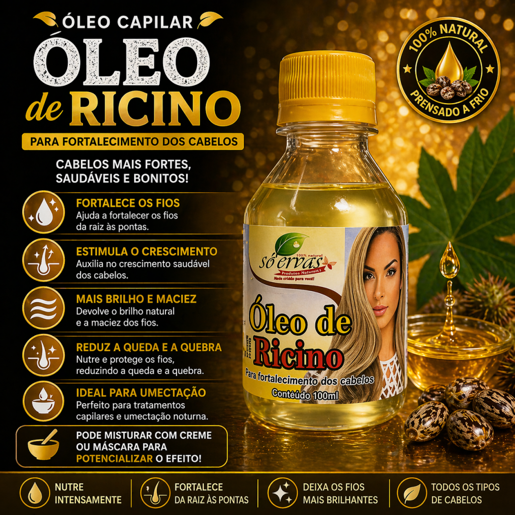 Óleo de rícino 100ml