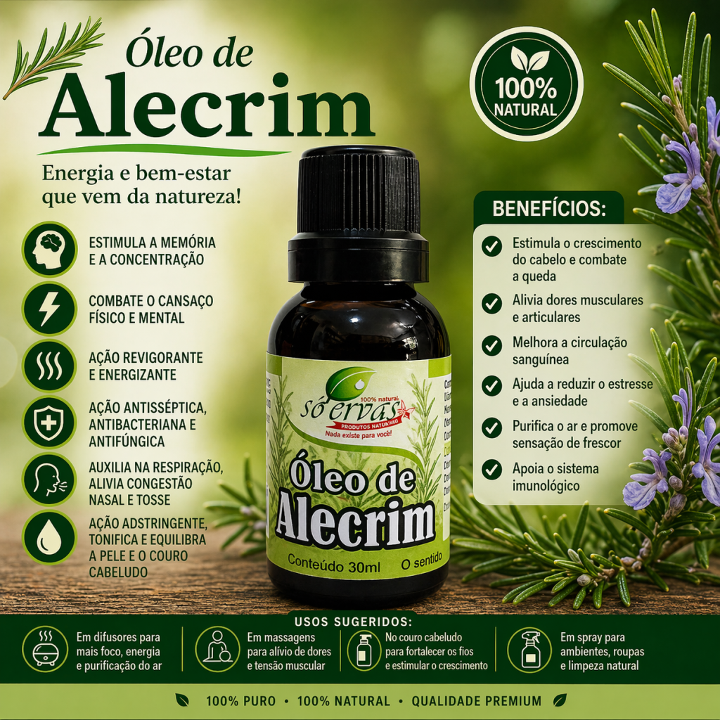 Óleo de alecrim 