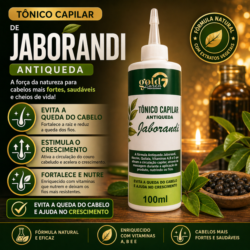 Tônico capilar jaborandi 