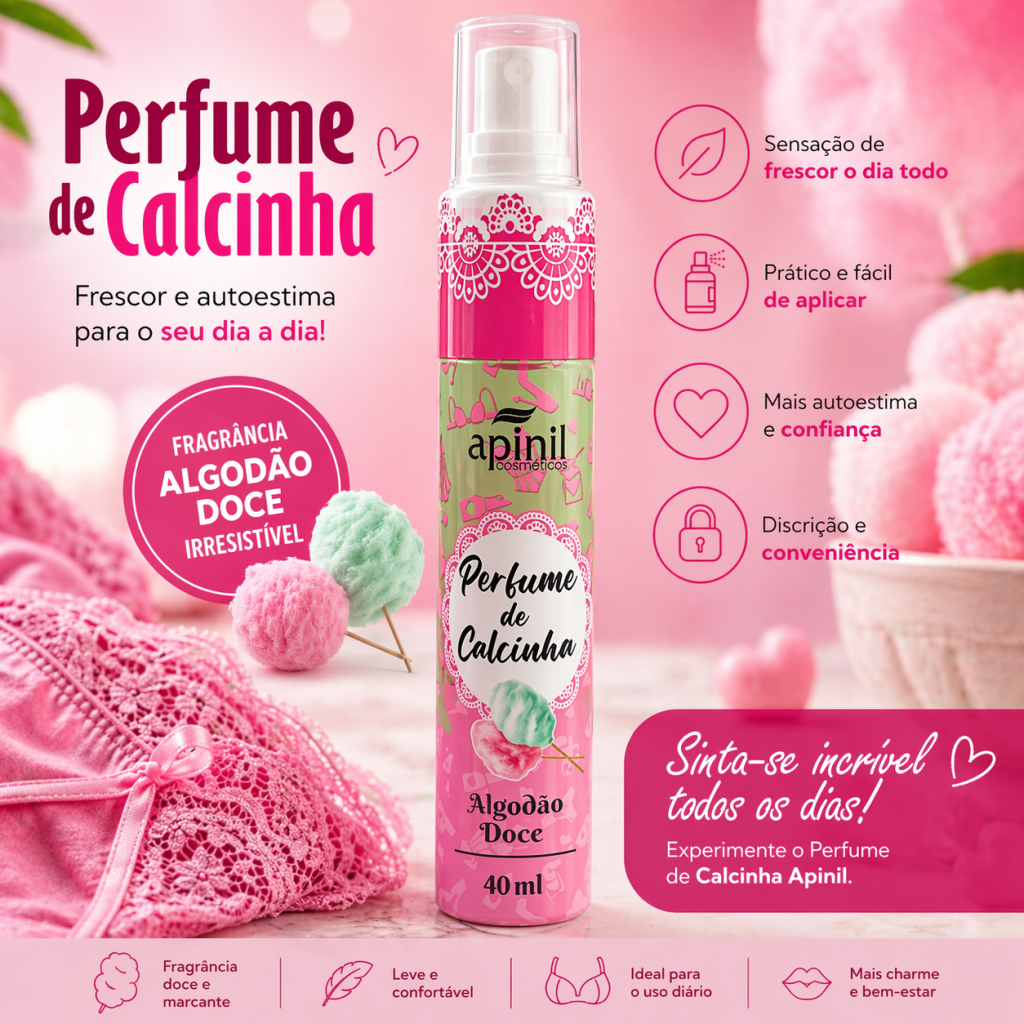 Perfume de calcinha algodão doce