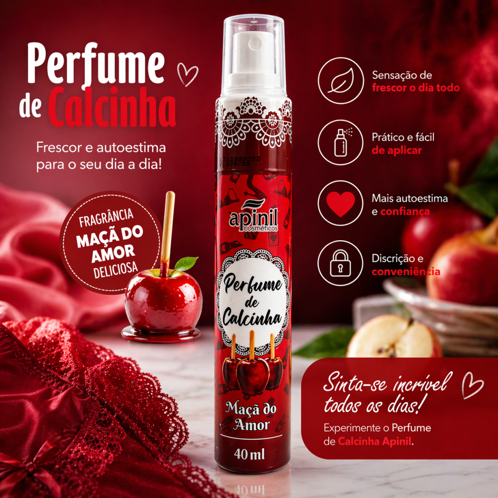 Perfume de calcinha maçã do amor 