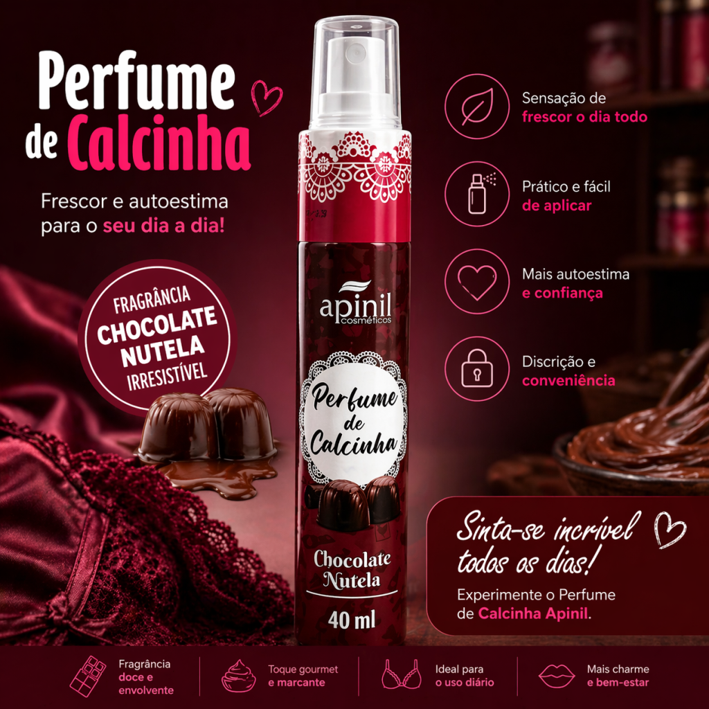 Perfume de calcinha chocolate 