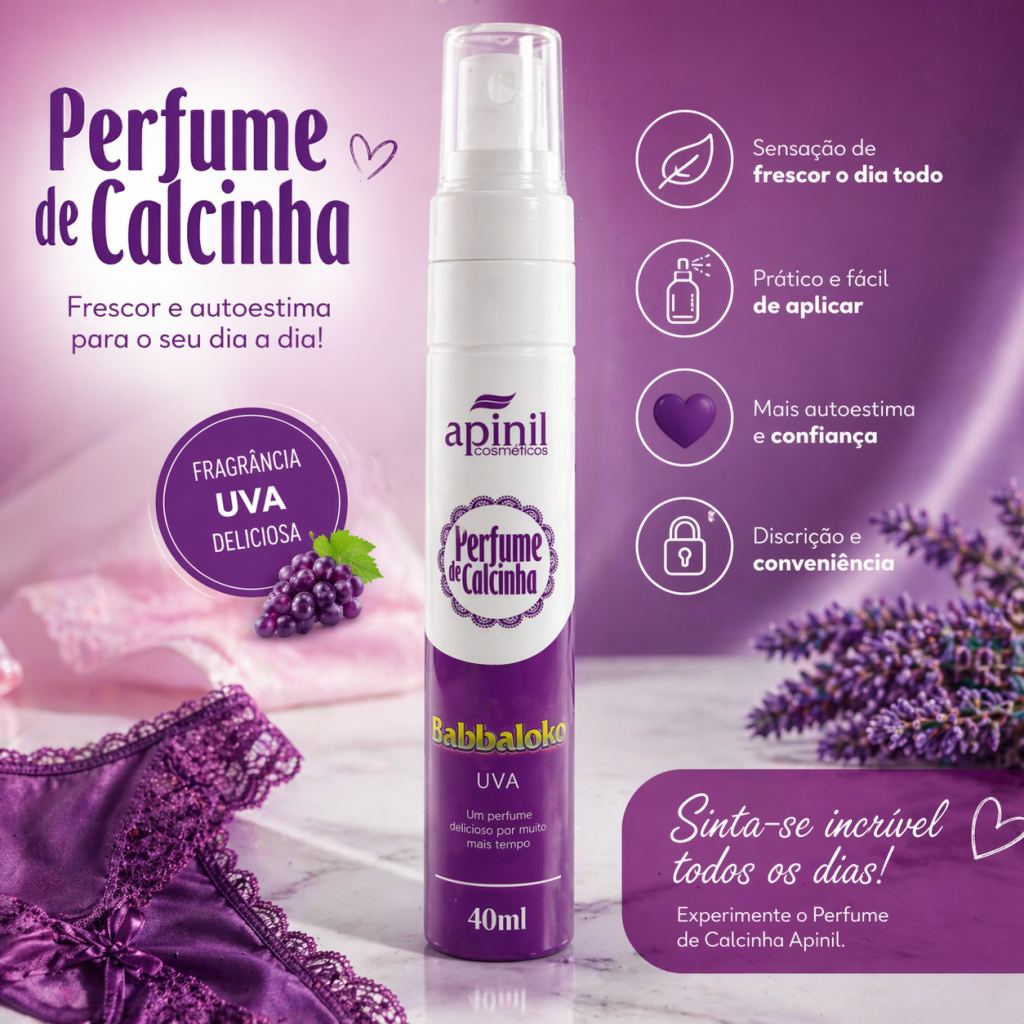 Perfume de calcinha babaloo de uva 
