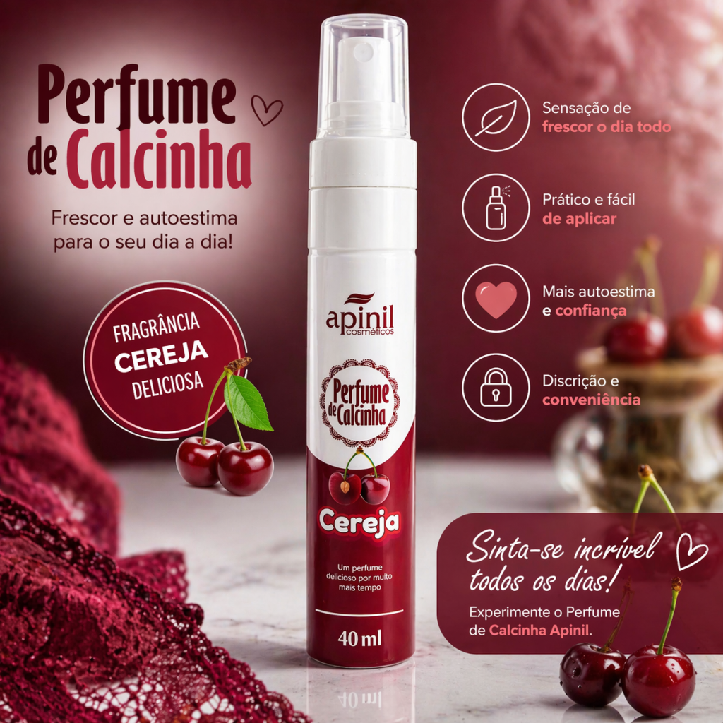 Perfume de calcinha cereja 