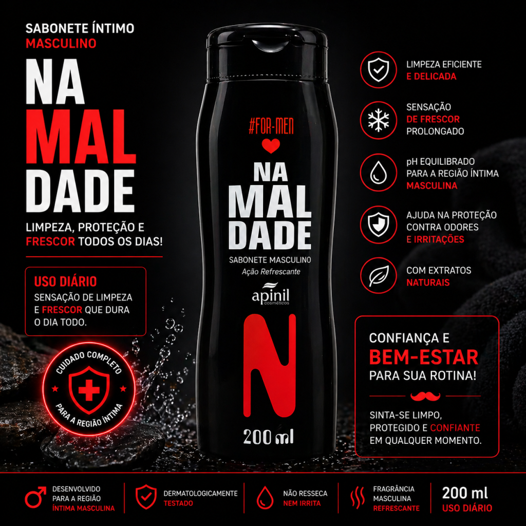 Sabonete íntimo masculino na maldade 