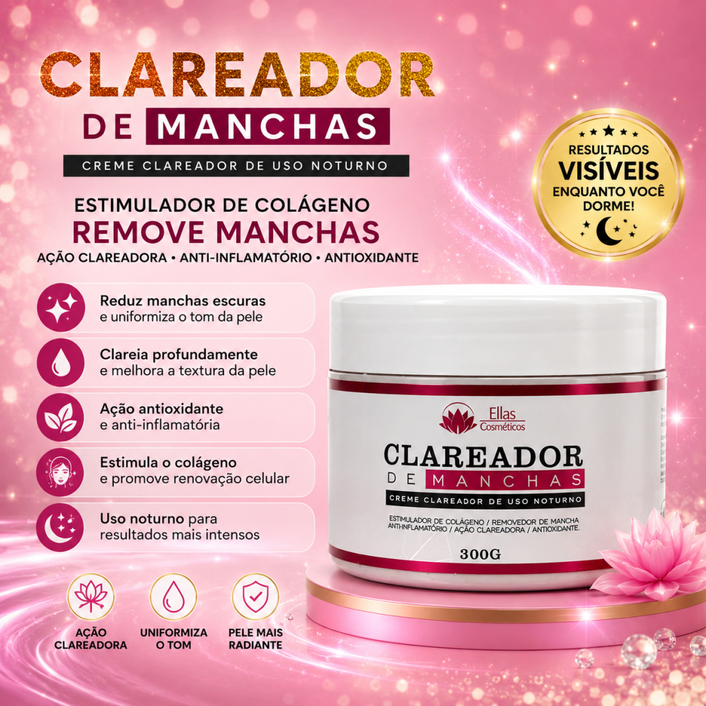 Clareador de manchas pote redondo 