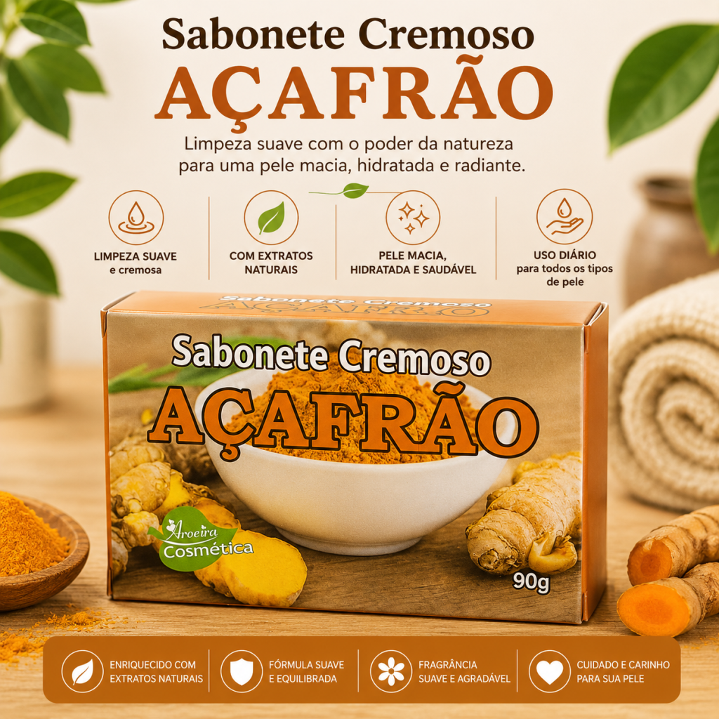 Sabonete em barra de açafrão 