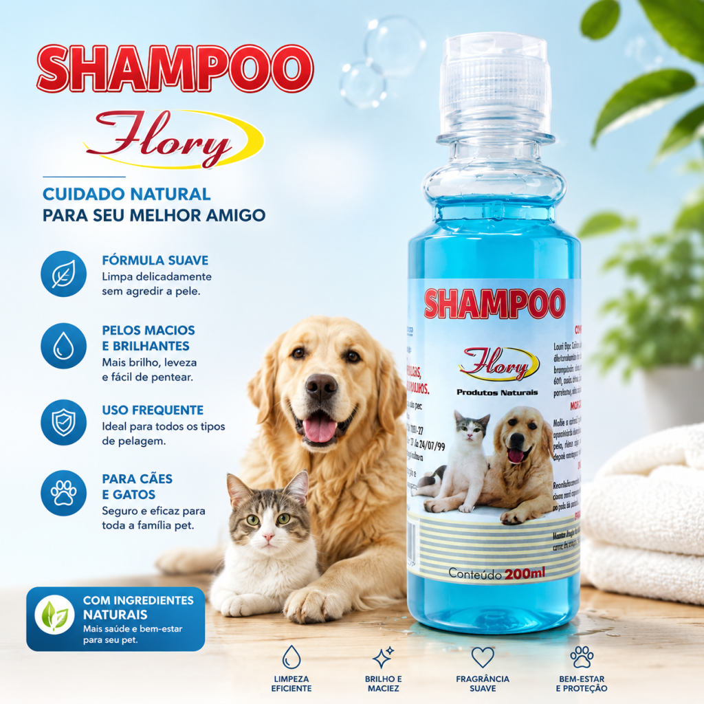 Shampoo para cachorro e gato