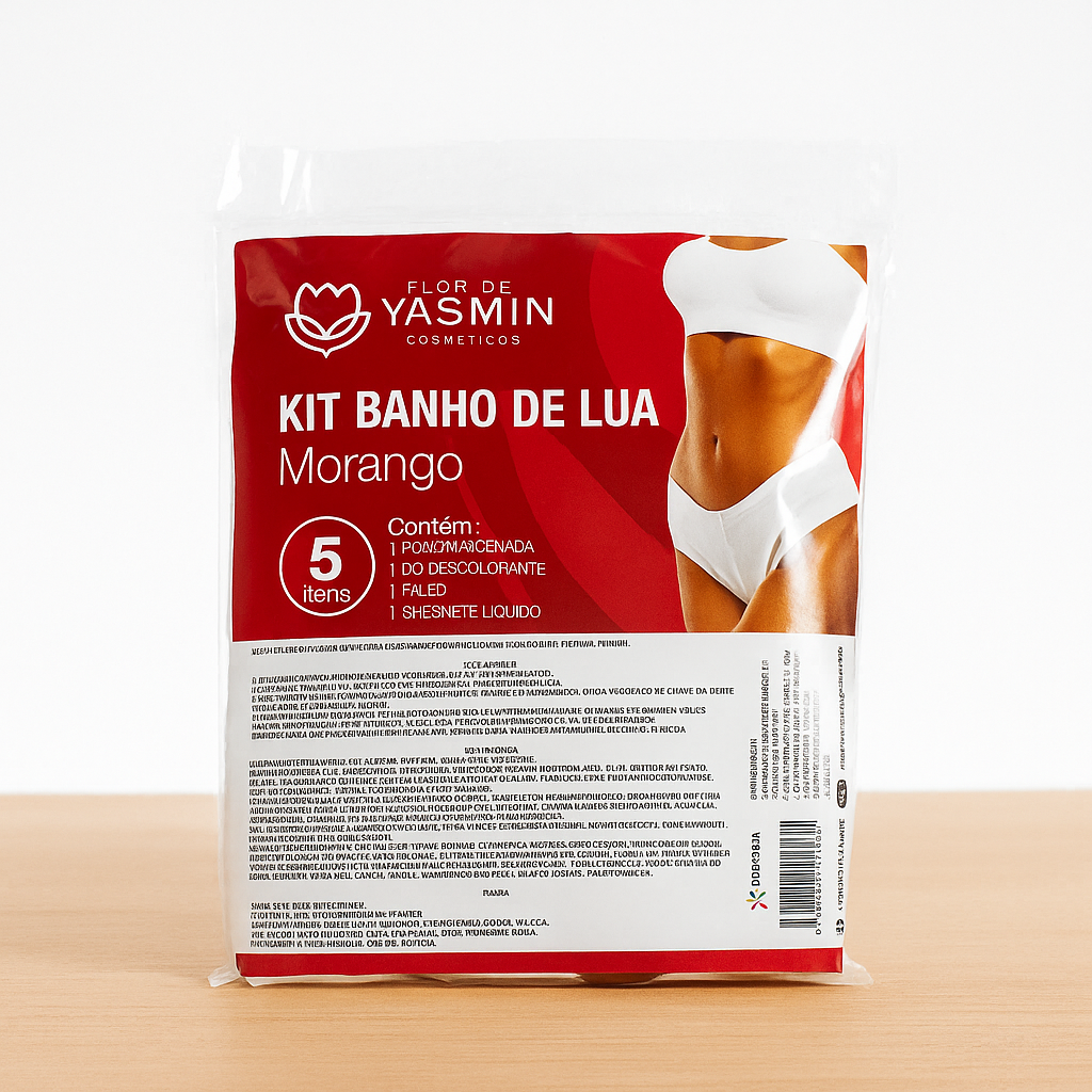 Kit Banho de lua morango 5pçs