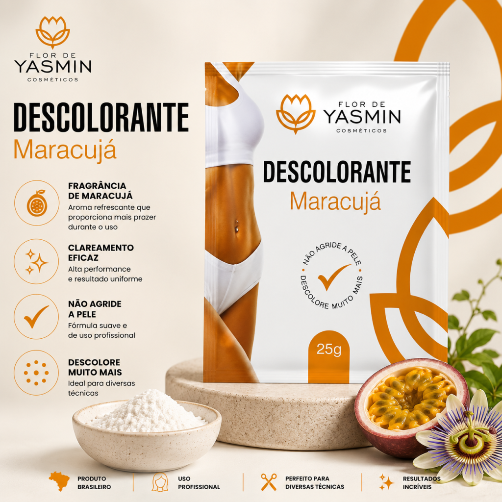 Pó descolorante de maracujá 