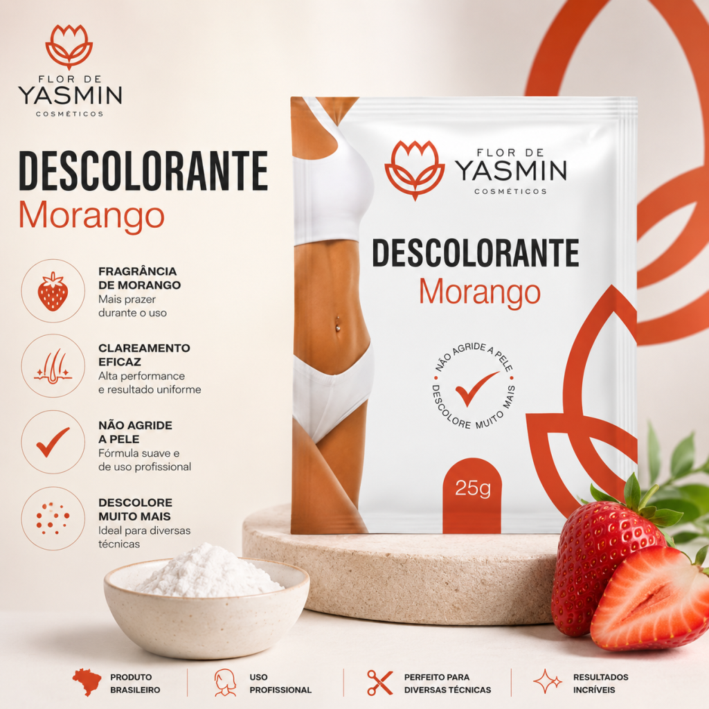 Po descolorante morango 
