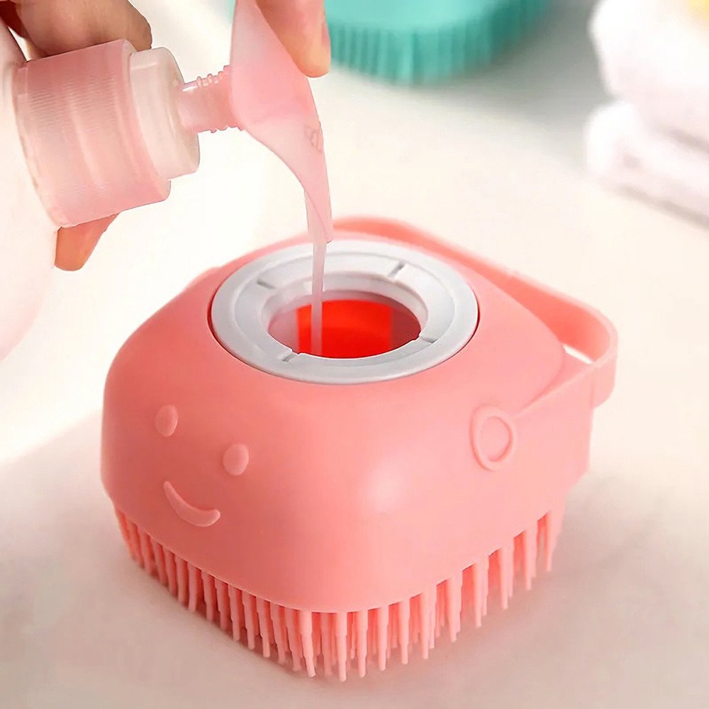 Esponja de silicone para banho