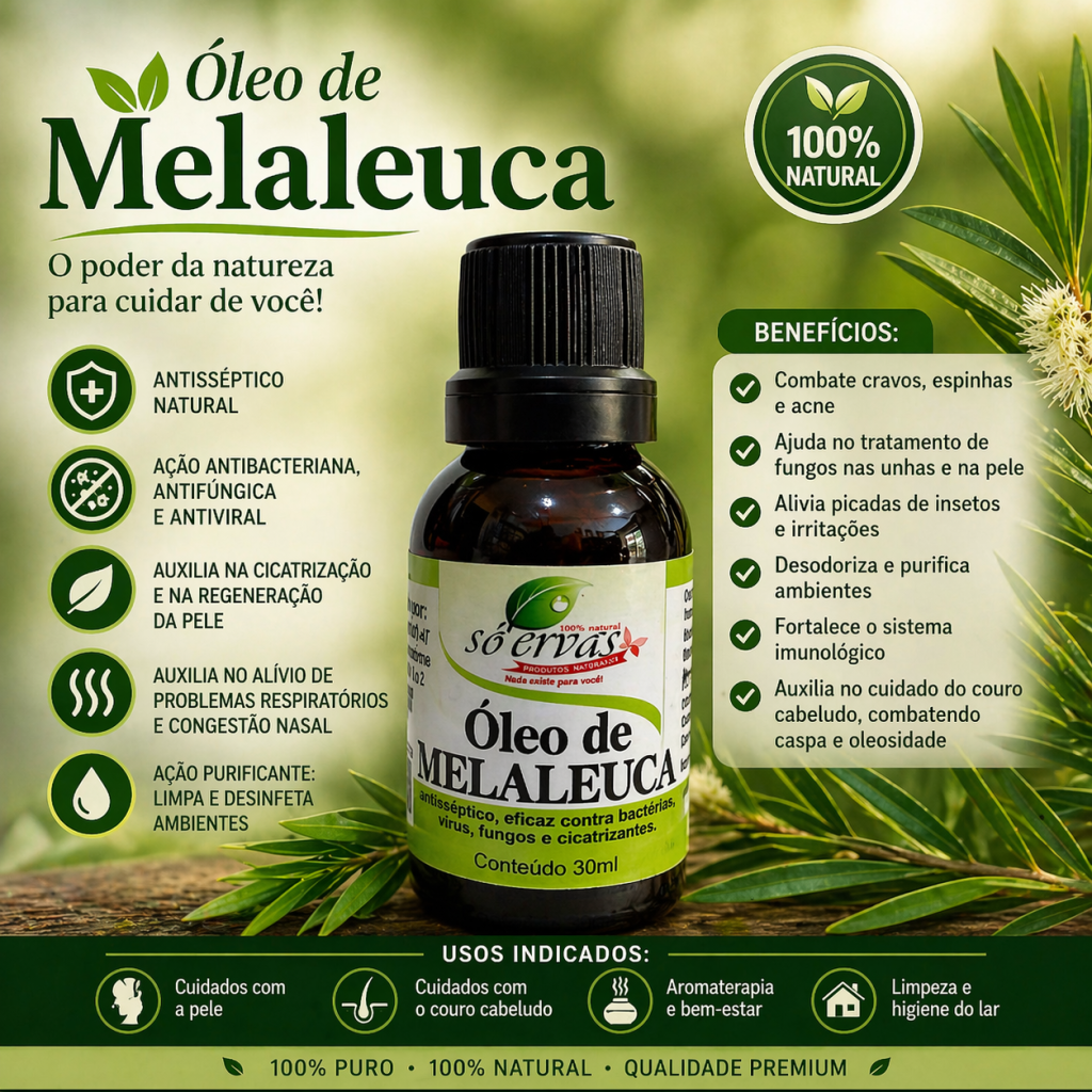 Óleo de melaleuca 