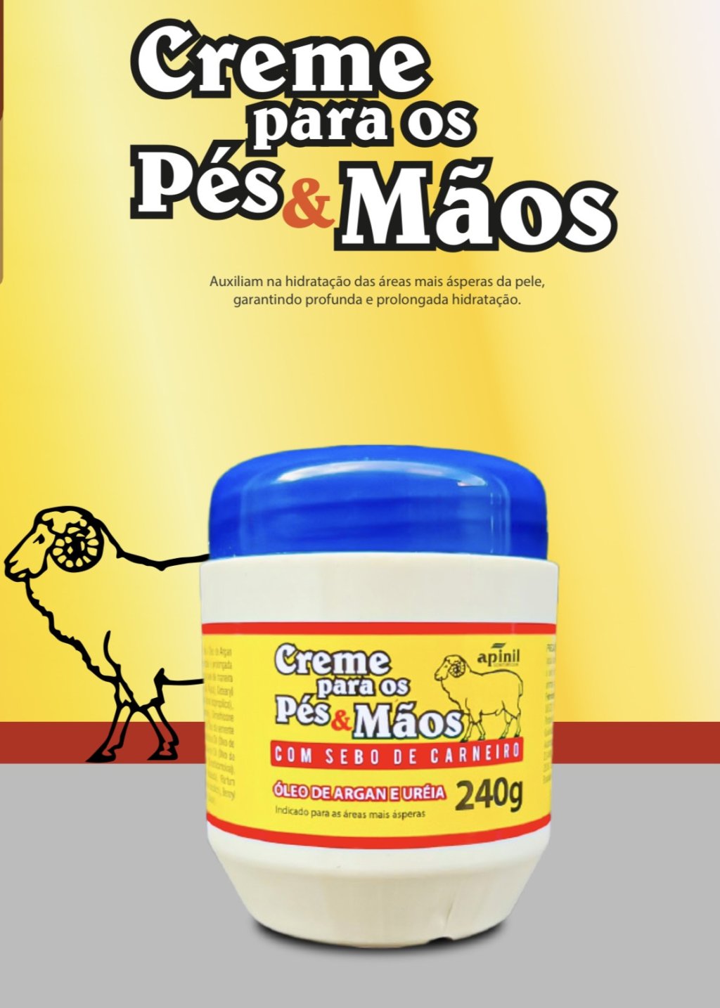 Creme sebo de Carneiro 