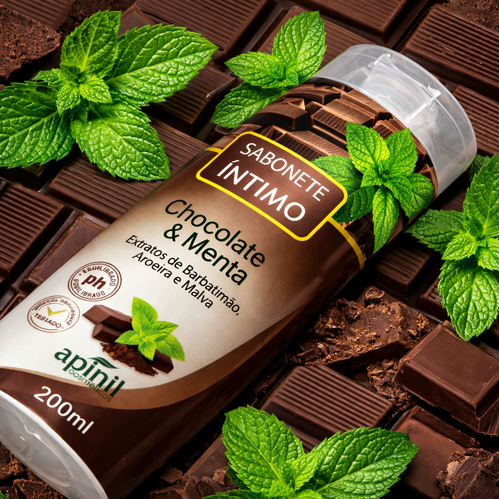 Sabonete íntimo chocolate e menta 