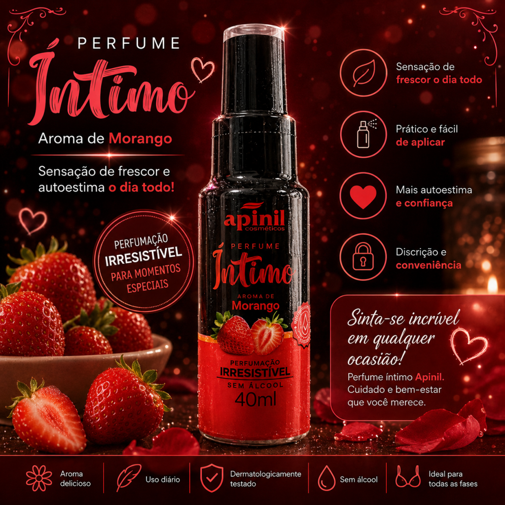 Perfume íntimo de morango
