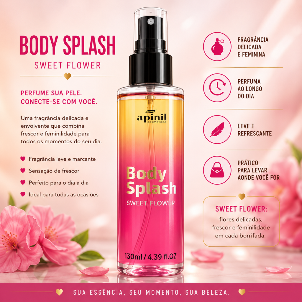 Body splash flower