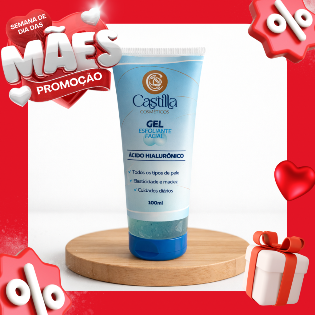 Gel esfoliante facial