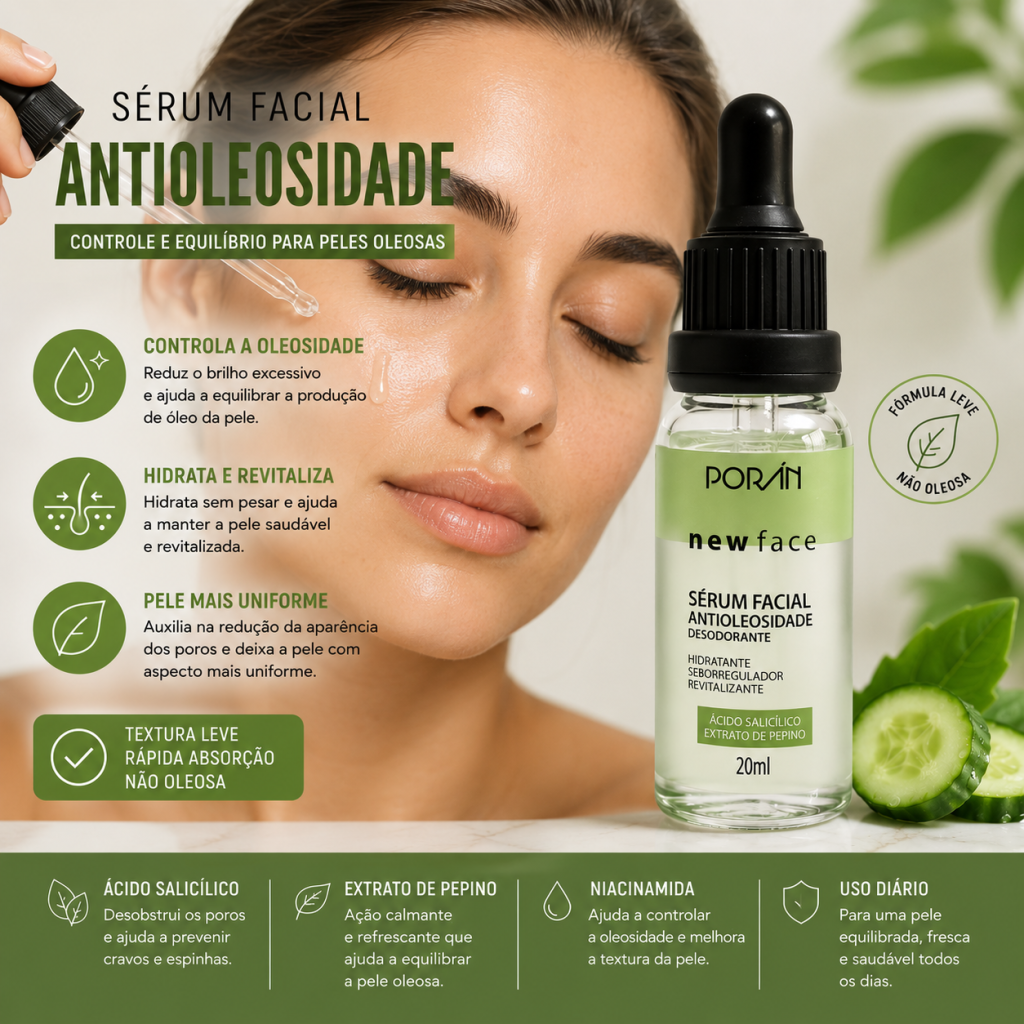Serum facial antioleosidade