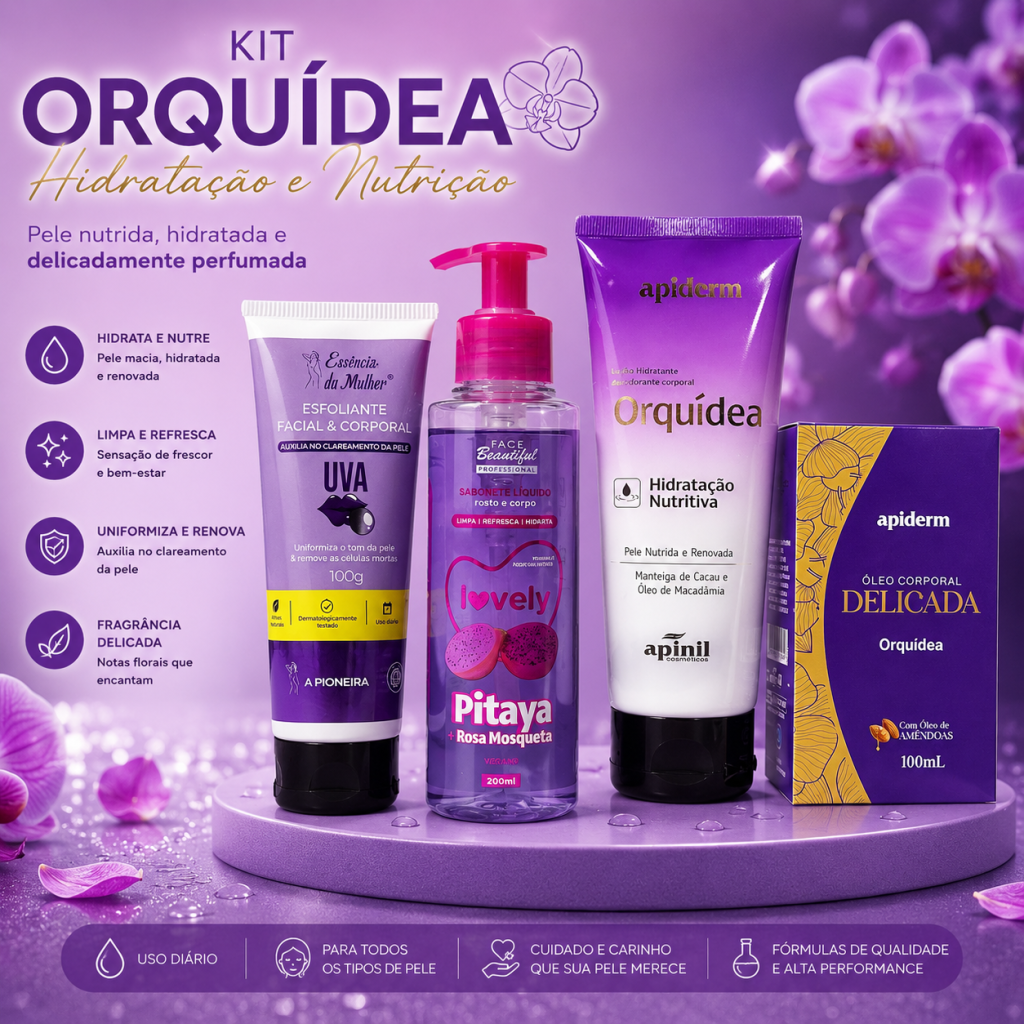 Combo corporal lilas