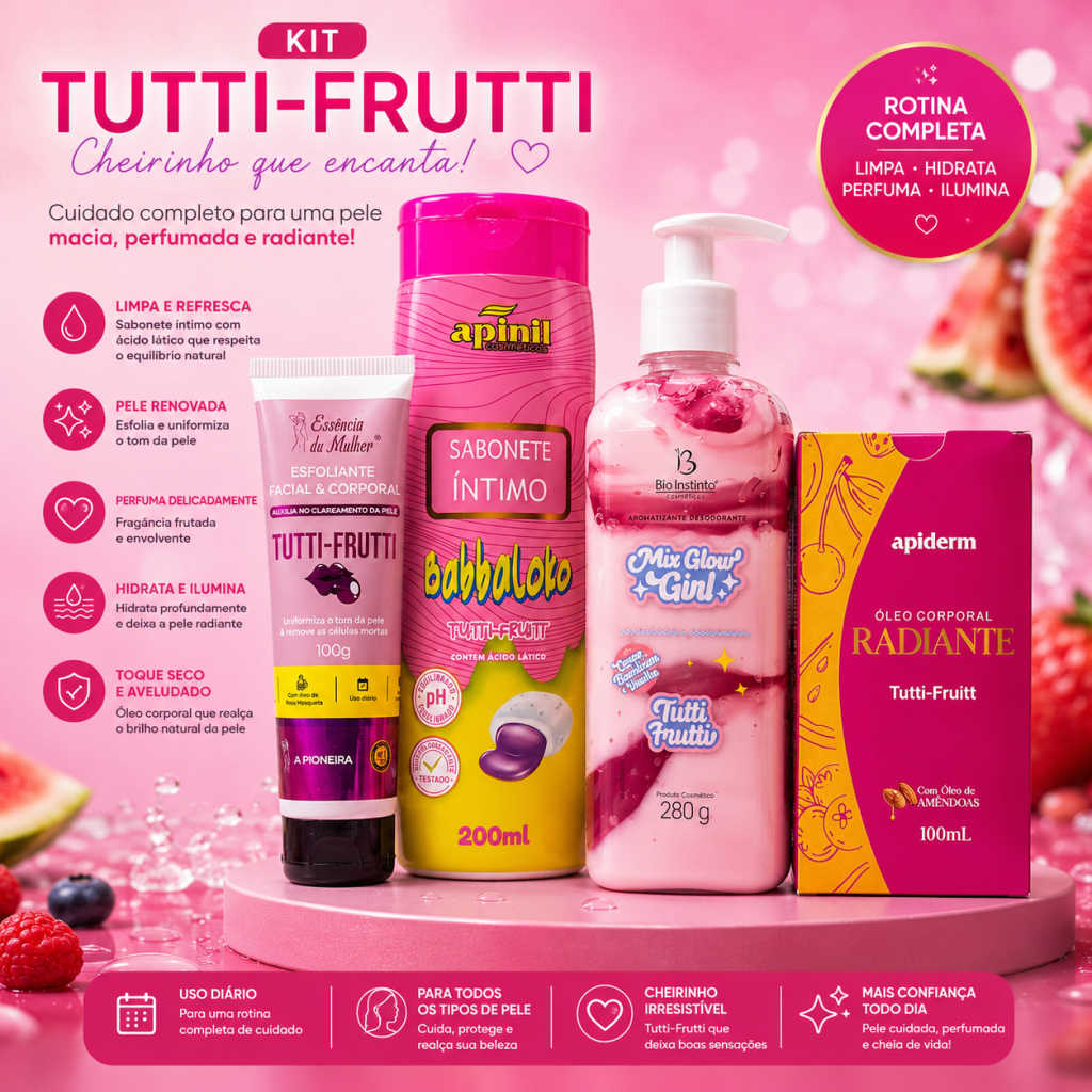 Combo corporal tutti fruti 