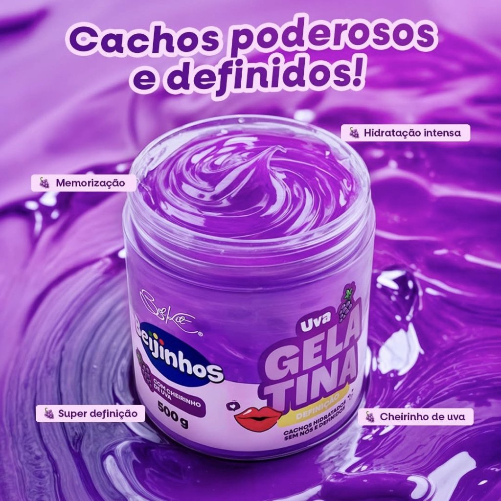 Gelatina capilar de uva 