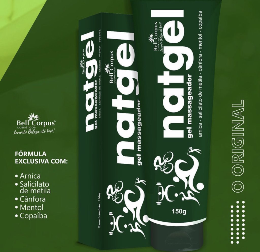 Pomada massageadora gel Natgel 