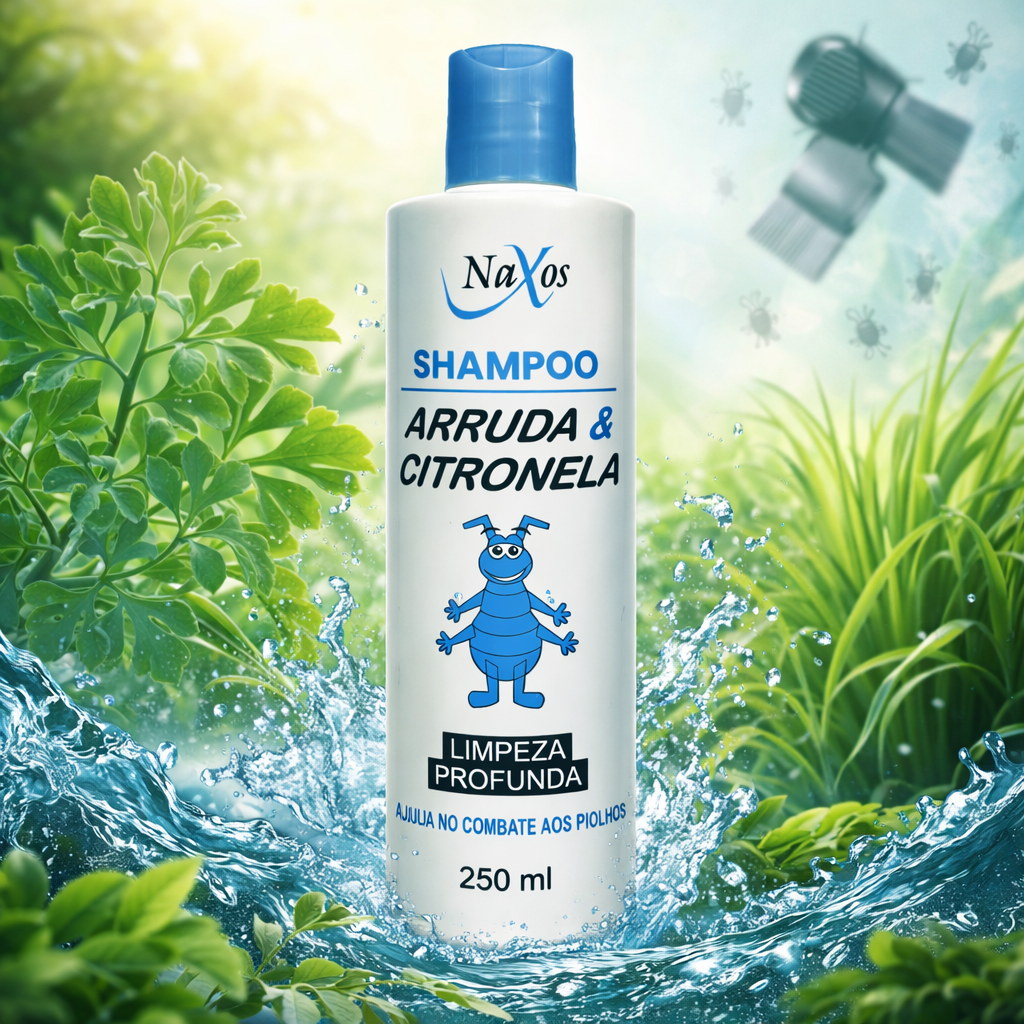 Shampoo de arruda e citronela 
