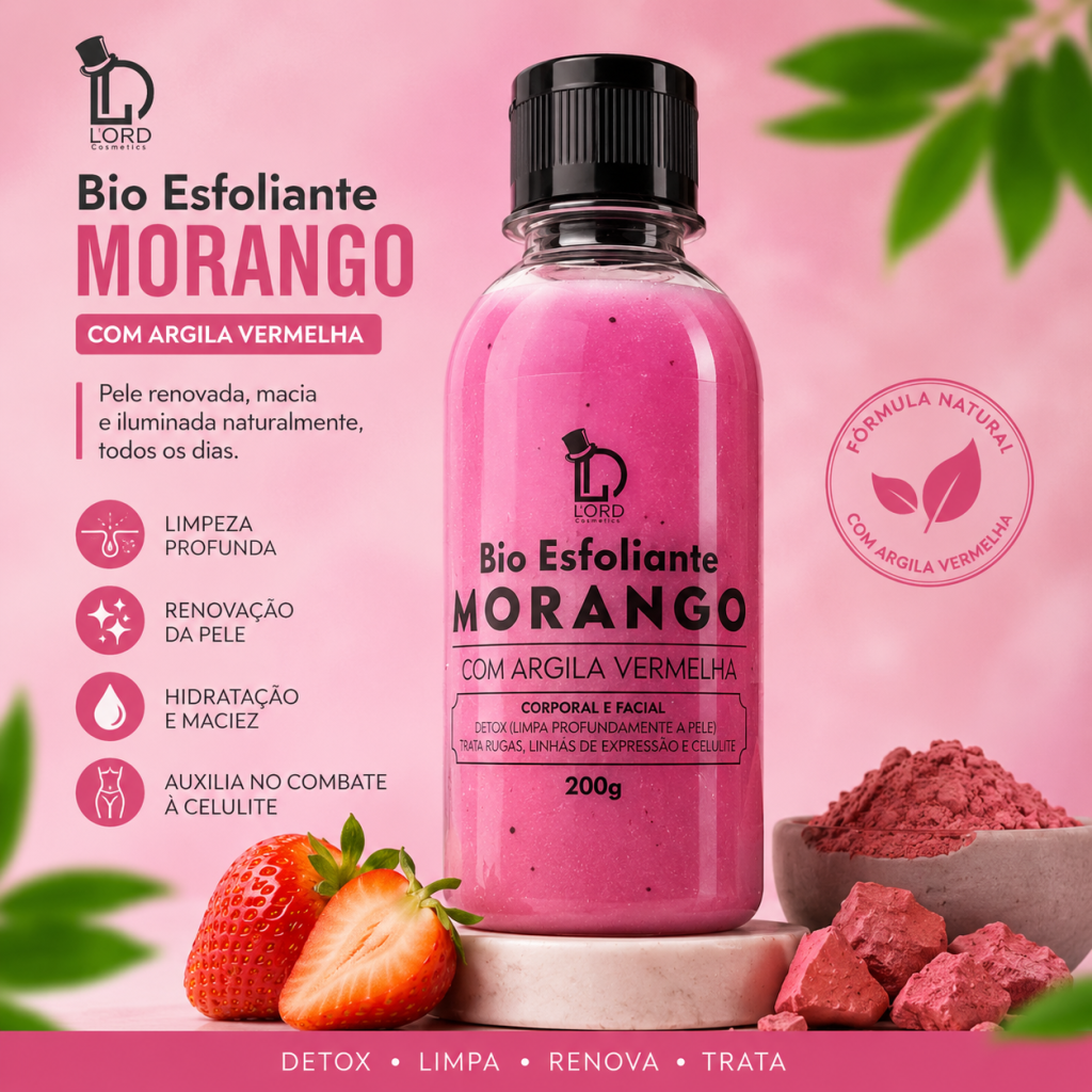 Esfoliante de morango 