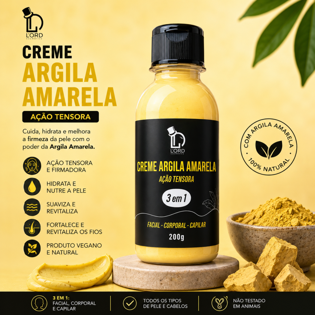 Creme de argila amarela 
