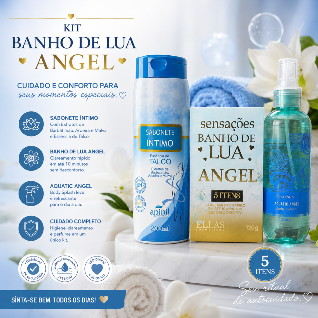 Combo banho azul 