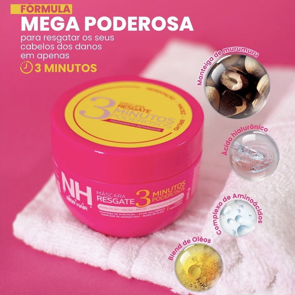 Máscara resgate NH newhair