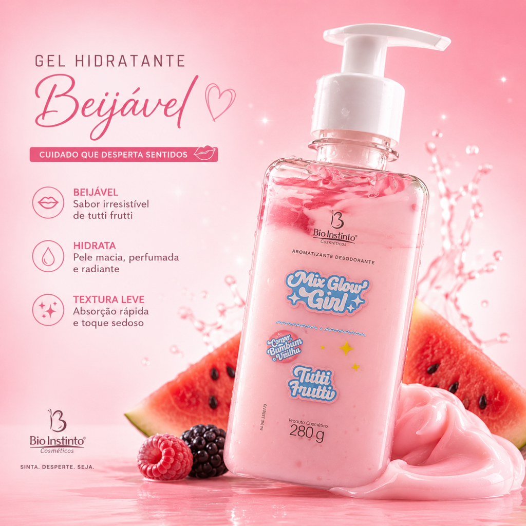 Gel hidratante de tutti fruti 