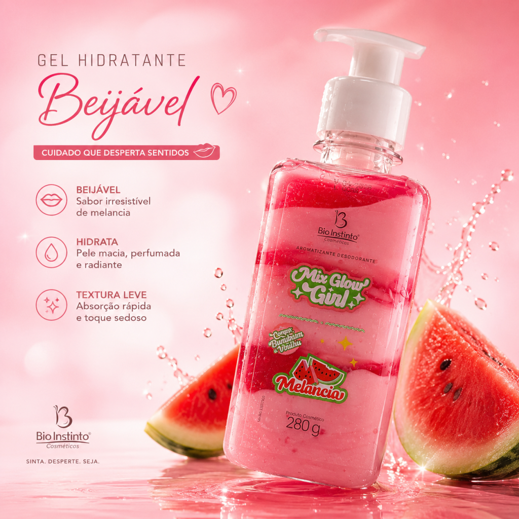 Gel hidratante corporal de melancia 