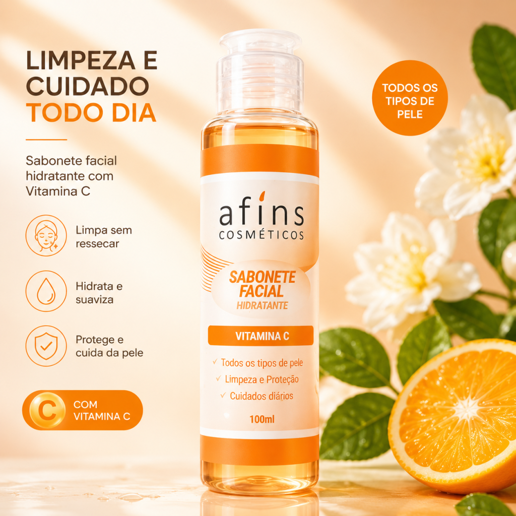 Sabonete facial de vitamina C