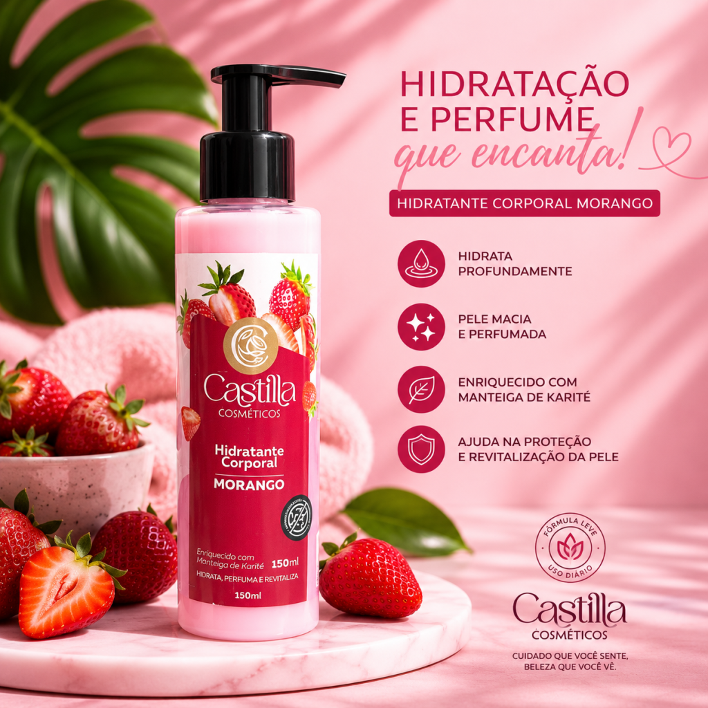 Hidratante de morango 