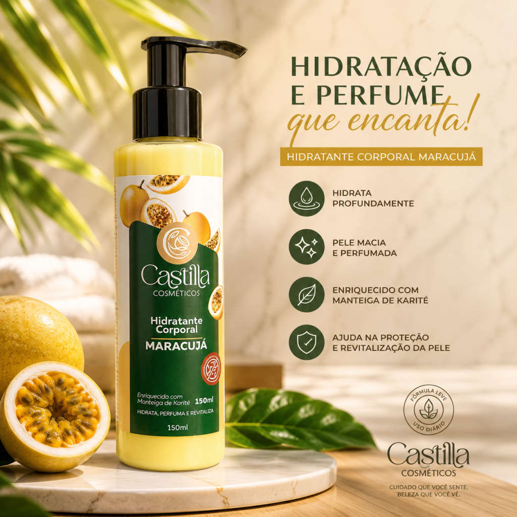 Hidratante corporal de maracujá 