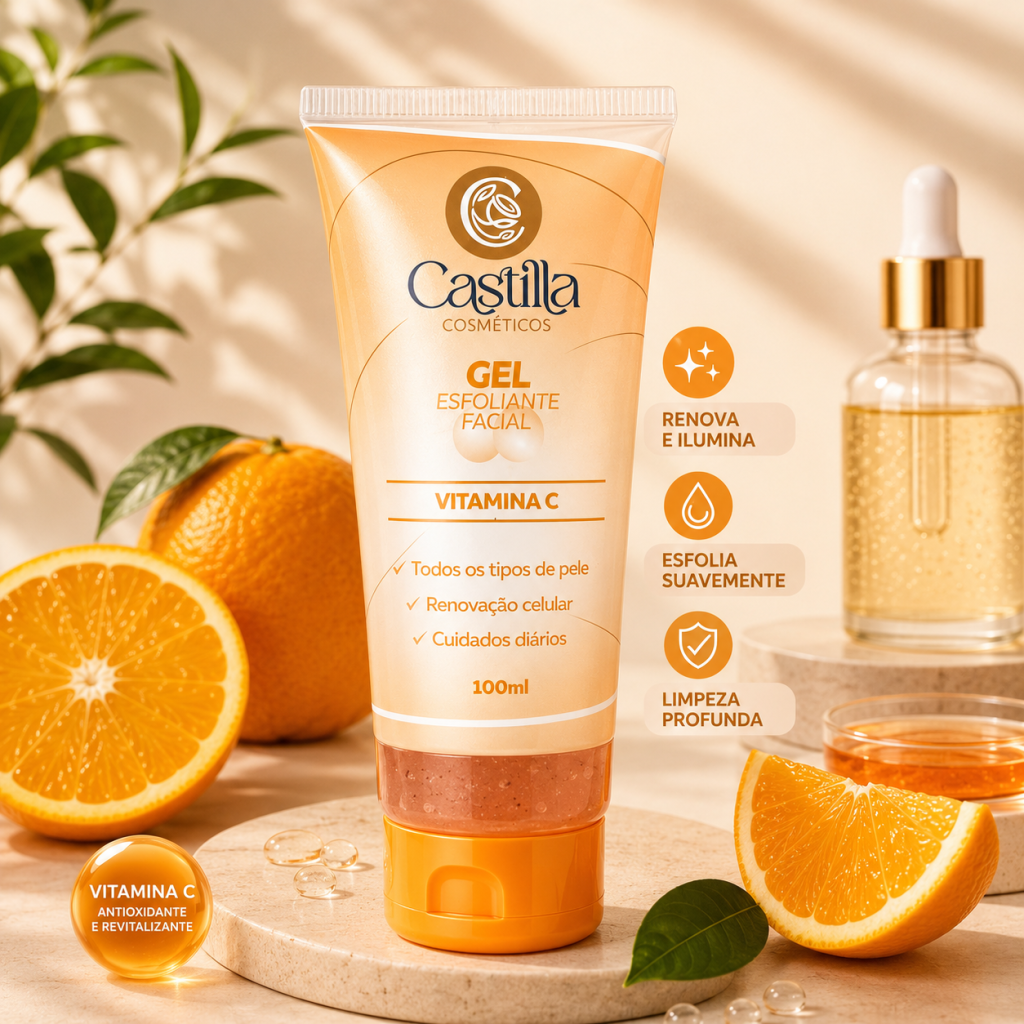 Gel facial de vitamina C