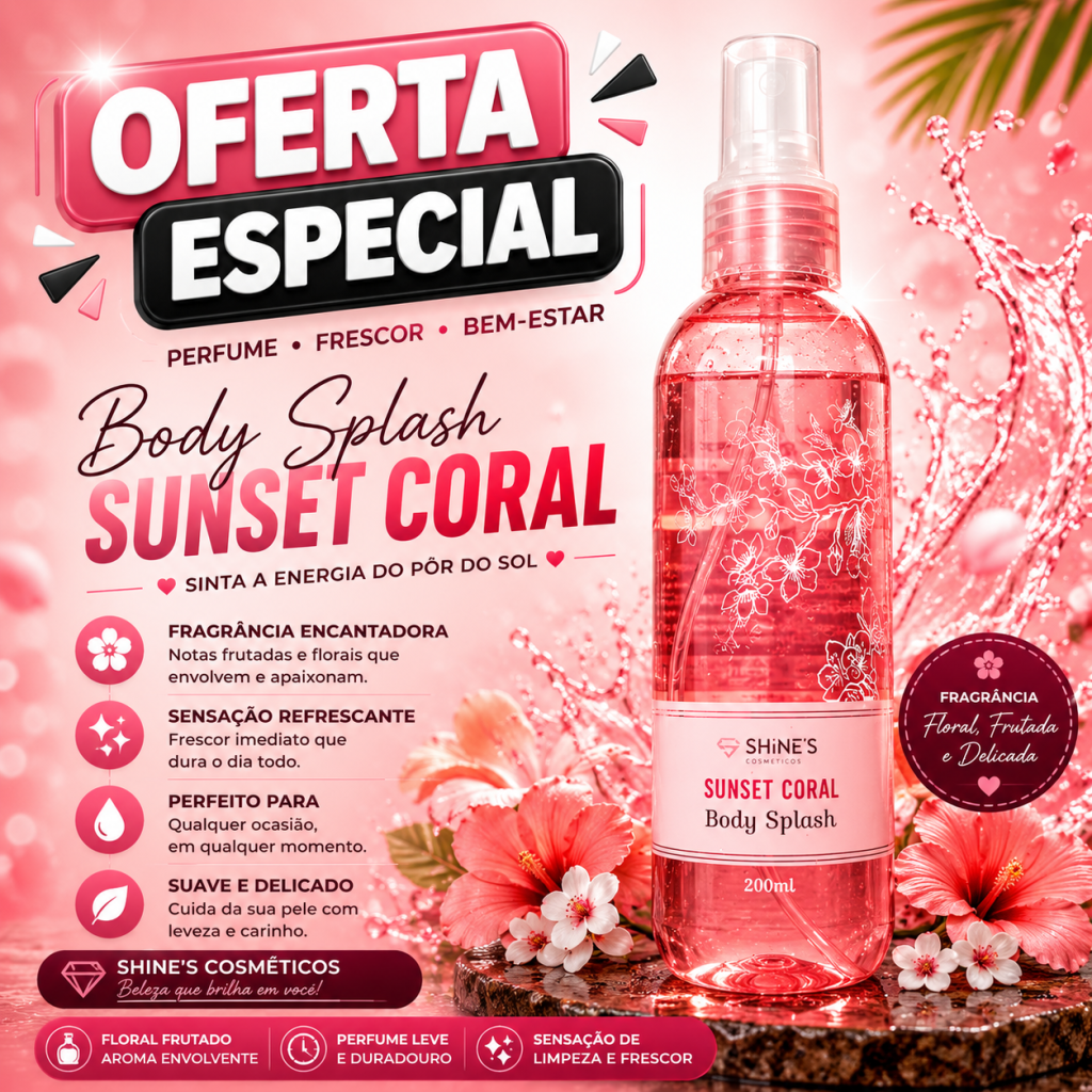 Body splash sunset coral 200ml