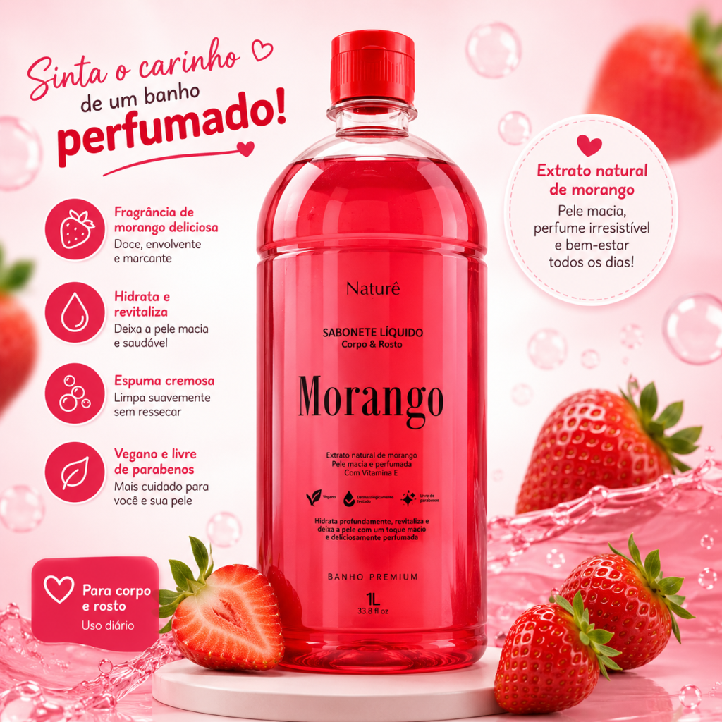 Sabonete 1L com cheiro melancia