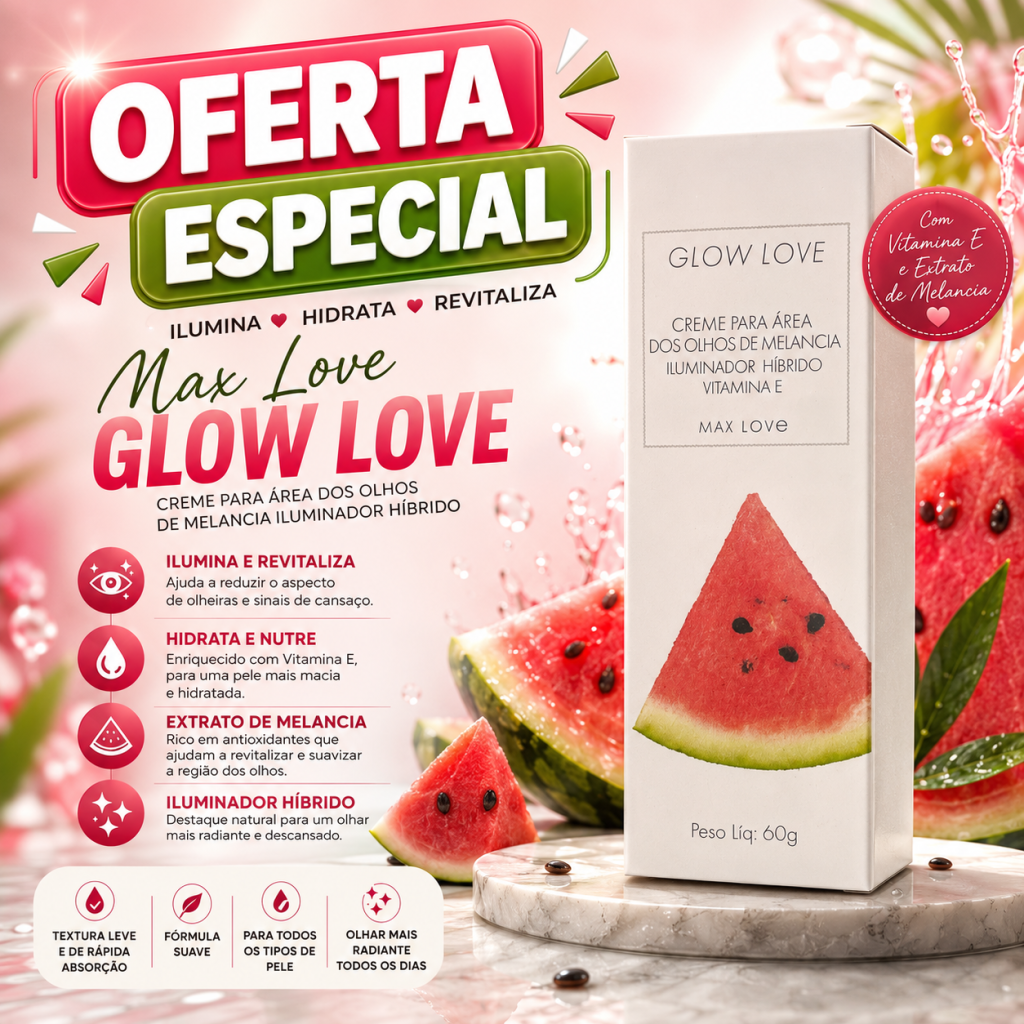 Creme para olheiras de melancia 