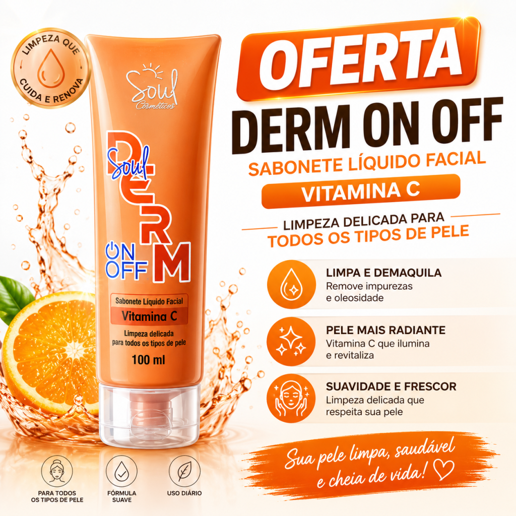 Sabonete facial de vitamina C