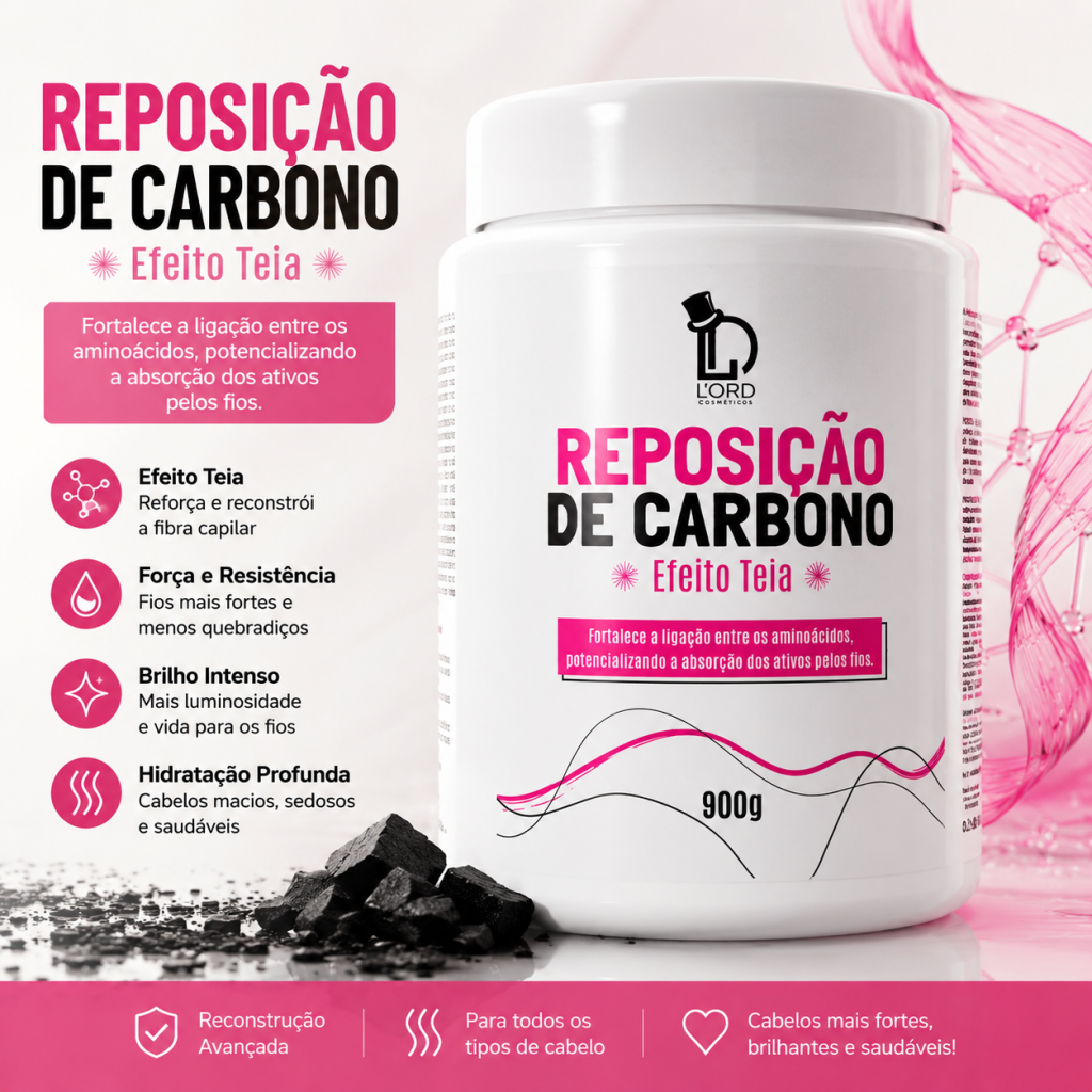 Máscara reposição de carbono
